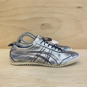 Asics Mens Onitsuka Tiger Mexico 66 Deluxe Shoes Gray Silver TH7S3L Sz 9.5 NEW